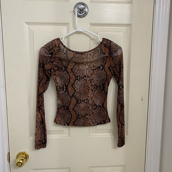3/$20 Square Neck Snakeskin top - Picture 6 of 6
